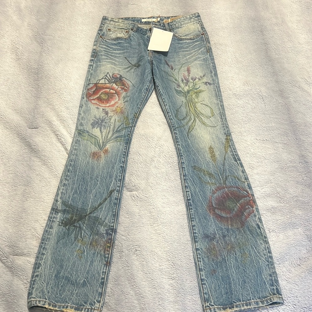 Strivers Row floral print jeans. Size 32.